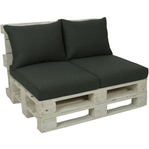 GO-DE Textil 2 palletkussens (Antraciet)