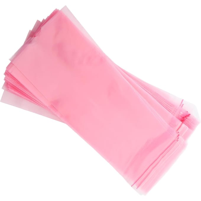 300 stuks Zelfklevende Tattoopen Covers Wegwerp Waterdicht Antistatisch Tattoomachine Sleeve pink