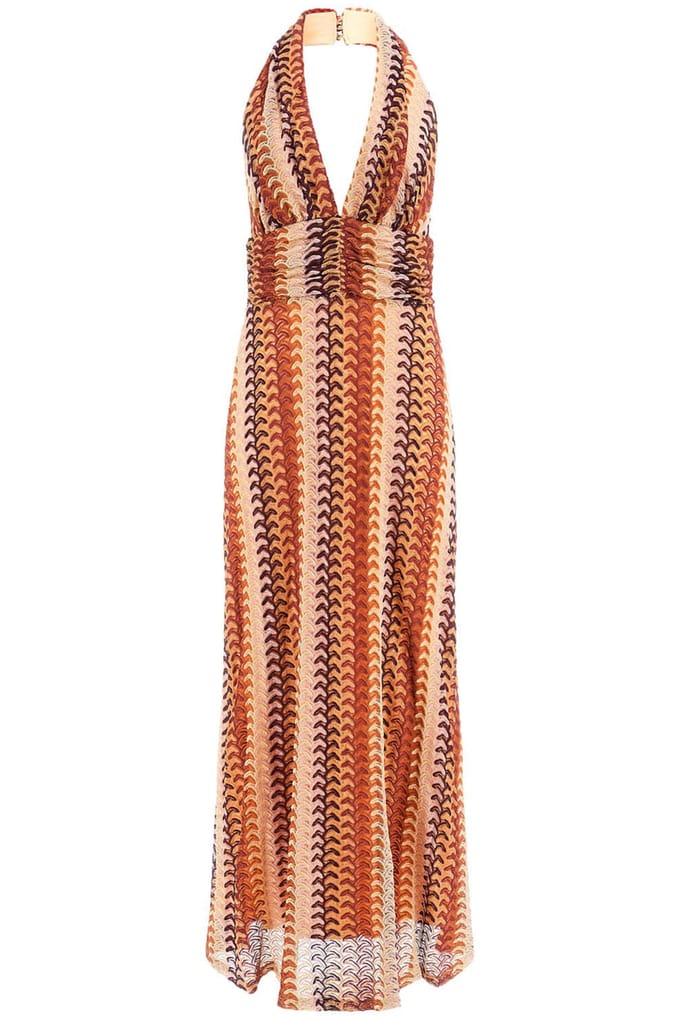 GUESS Marciano By  Autumn Fearne Maxi Rust Brown Multi Größe: 38 | Maxikleider Outlet | Damen | Braun