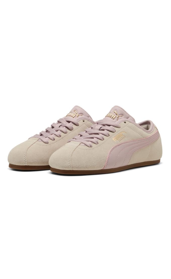 Puma Tackle Suede Dames Trainers Silver Fog/Misty Pink