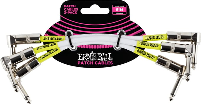 Ernie Ball EB6051 Patchkabel 15 cm - Stereo patch kabel