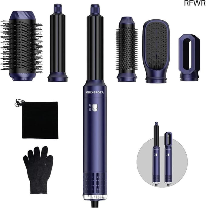 Luxe Ronde Volumeborstel Opzetstuk - Multistyler - Haarstyler föhn - Diffuser voor Krullen - Professioneel