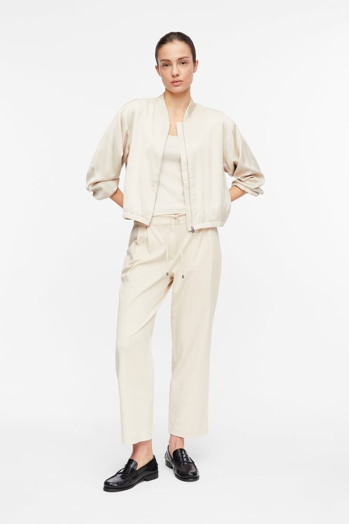 Comma  Pants Beige Größe: 38 | Straight Jeans Outlet | Damen | Braun