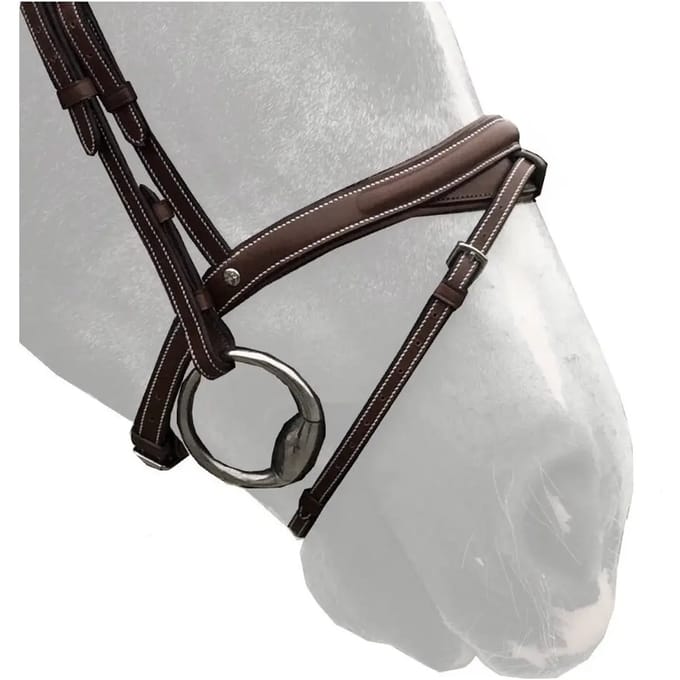 Paardenneusriem Silver Crown Halfmoon