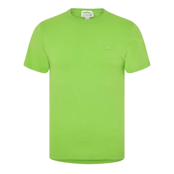 Lacoste Heren Logo Crew Neck Regular T-shirt (Groen)