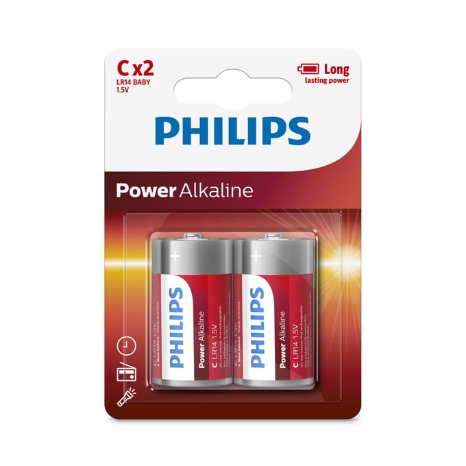 Philips Power LR14 C batterij (baby) Alkaline 1.5 V 2 stuk(s)