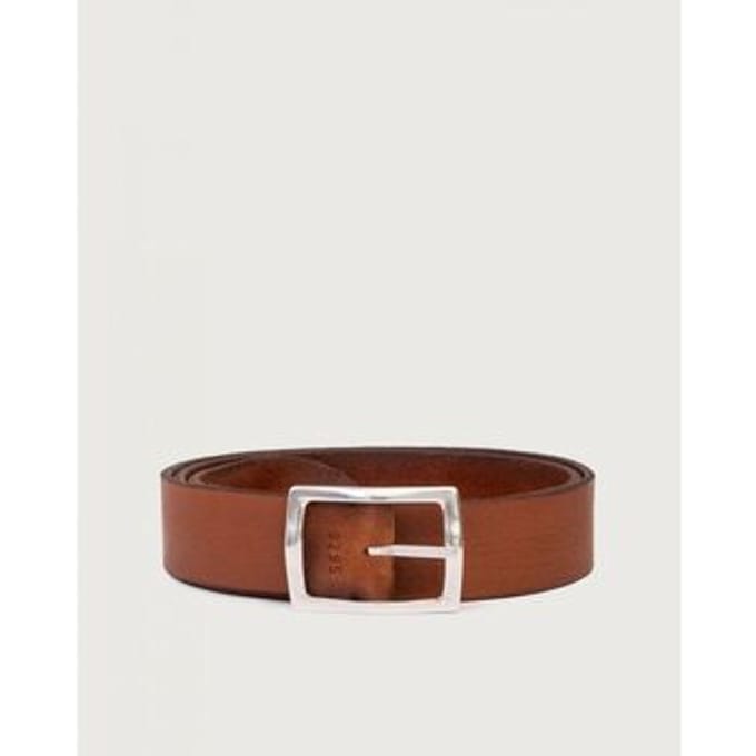 Ketting Orciani U08295 - REVERS. HUNTING DOUBLE 3,5 CM-CUOIO