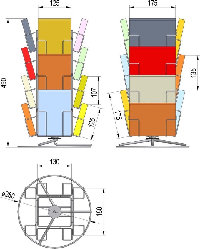 Wenskaartenmolen 14 vakken
