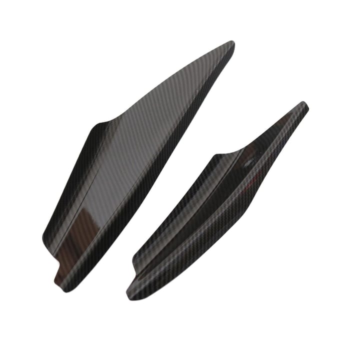 Universele auto voorbumper spoiler lip splitter vin splitters carrosserie spoiler canards refit kit decors zwart