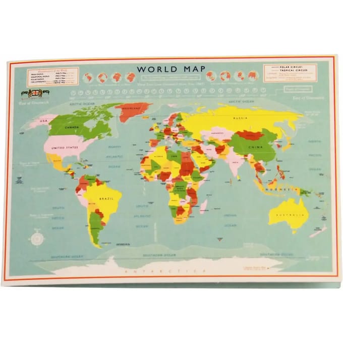 T-shirt reparatieset Rex London World Map