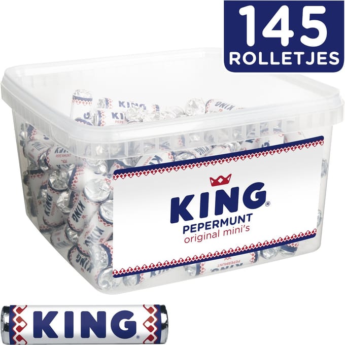 King - Pepermunt Original Mini's - 1305g