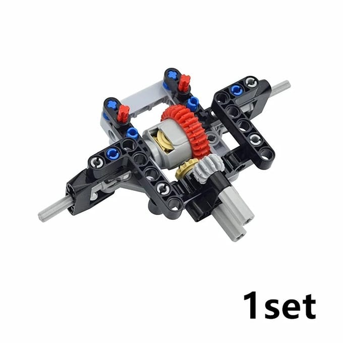 MIJN EIGEN CREATIE Tech Differentieel Bouwstenen Mechanisch Speelgoed High Tech Component Differentieel Tandwielen Montage Inclusief 6573 62821 65414