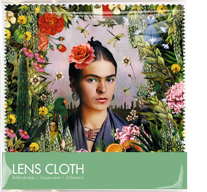 Brillendoekje Microfiber – Frida Kahlo 15x15 cm – museumwebshop.com
