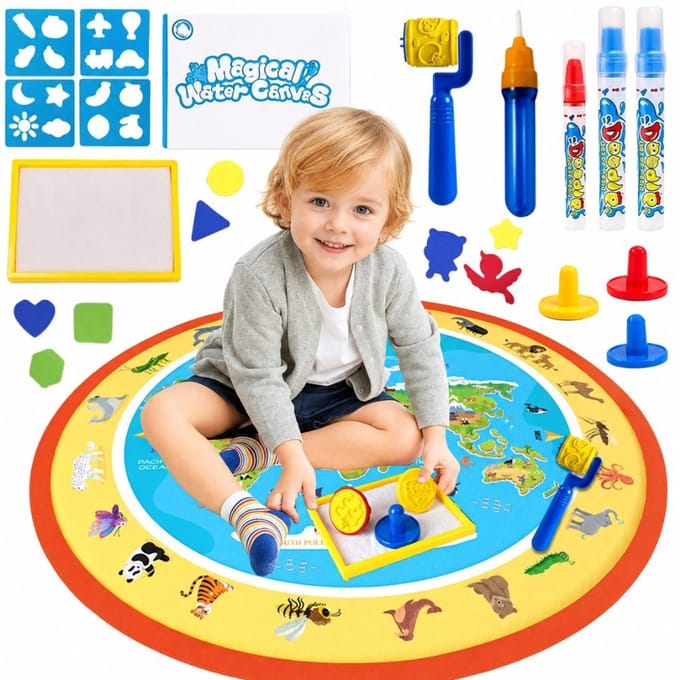 Woopie Magic Waterschilderijmat Rond Dierentuin 23 St.