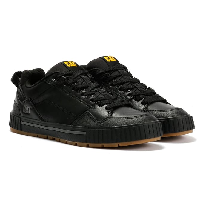 Caterpillar Axiom Leren Heren Zwarte Veterschoenen