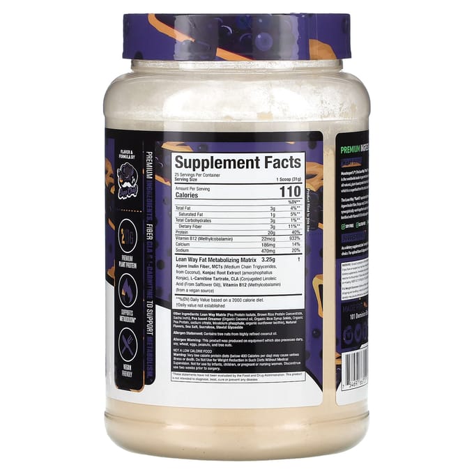 MuscleSport, Lean Whey, Planted, Blueberry Cobbler, 1,7 lb (775 gram)