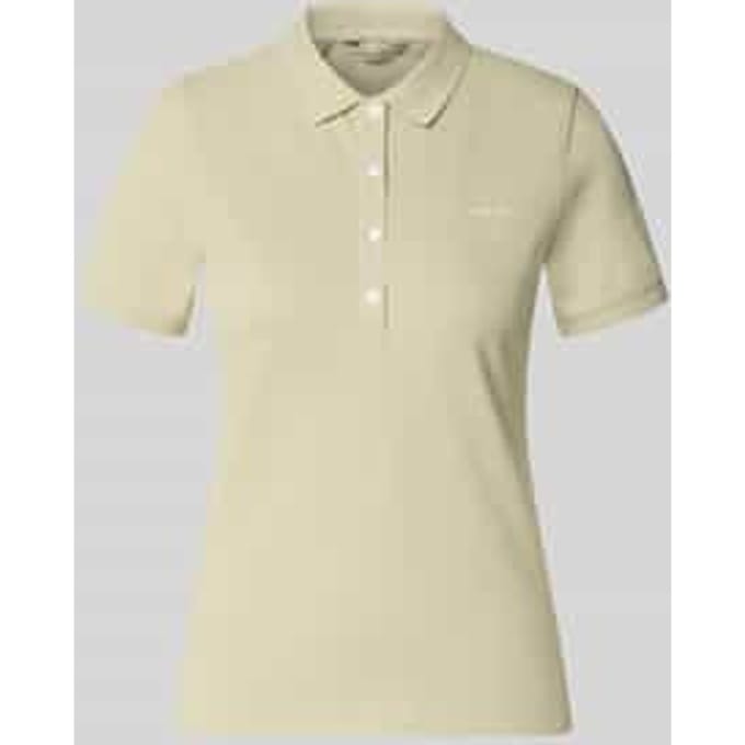 slim fit poloshirt met labelstitching