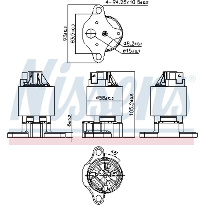 EGR-klep NISSENS 98187