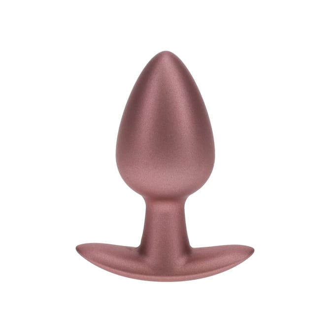 Ouch! Gladde Siliconen Buttplug 3.4 cm - Rose Goud