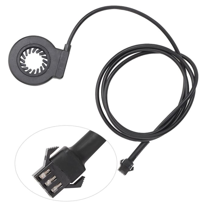 1 stuks Fiets Gemodificeerde Elektrische Kit met 6 Magnetische Punt Dubbele Hall Krachtsensor gray