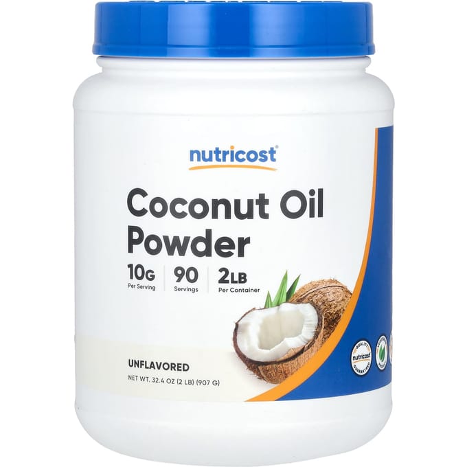 Nutricost, Kokosolie Poeder, Ongezoet, 2 lb (907 gram)
