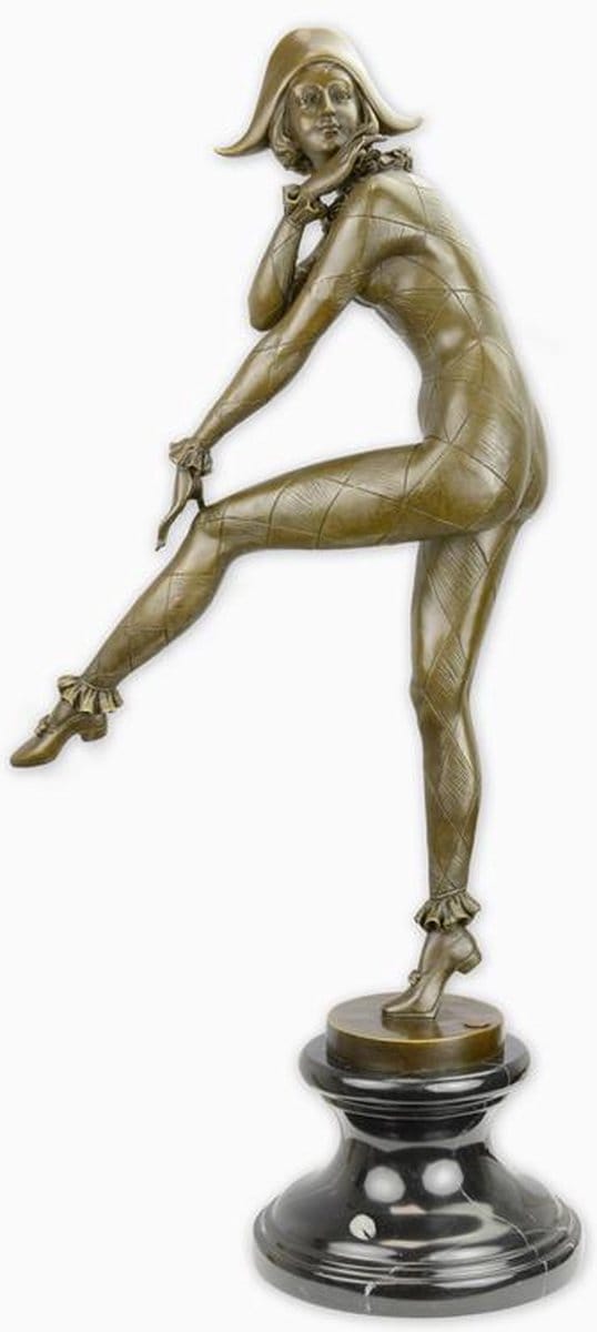 Bronzen beeld - Harlequinade - 71,8 cm hoog