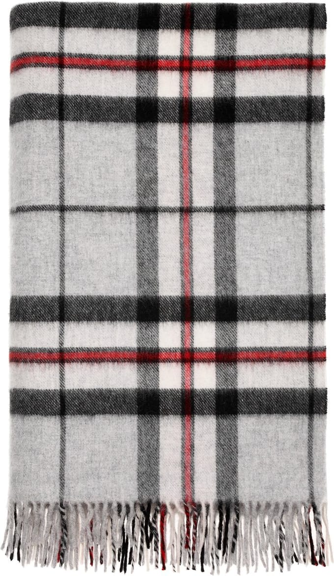 Plaid Tartan Grey Tompson - Merino Lamswol - 140x185 - Bronte by Moon