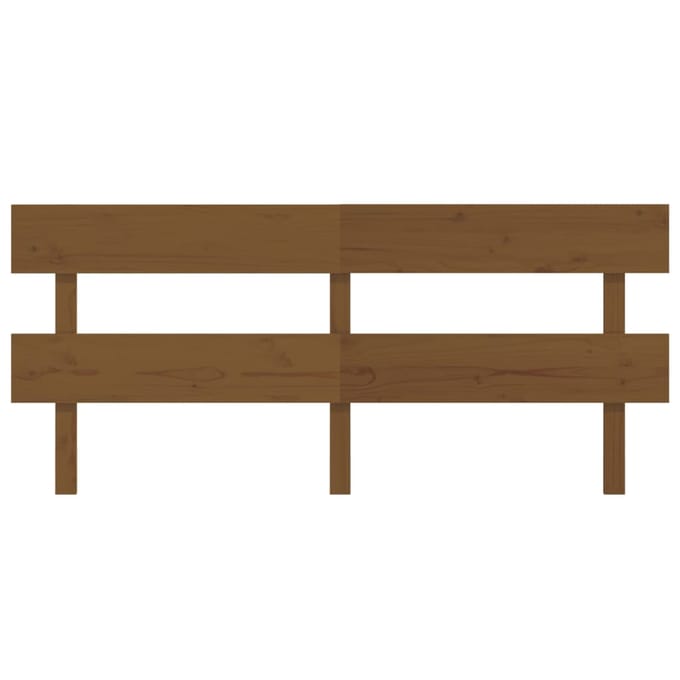 vidaXL - Hoofdbord - 184x3x81 - cm - massief - grenenhout - honingbruin