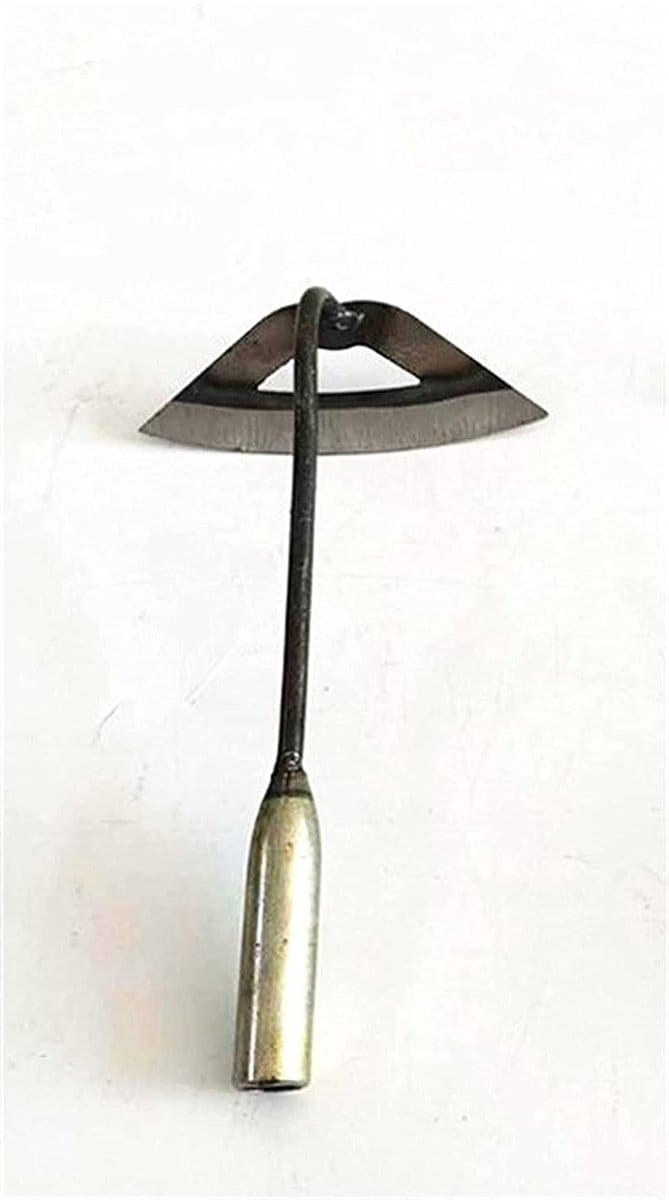 Tuinhak - Onkruid hark - Bodem losmaken - Hol ontwerp - 30 cm - Zilver
