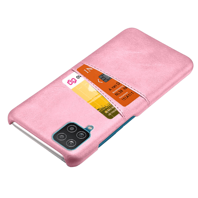 Comfycase Samsung Galaxy A12 Card Case Hoesje met Pasruimte  Roségoud