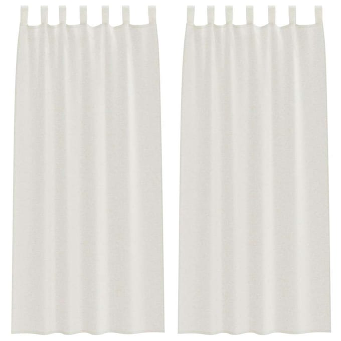 vidaXL Voile Gordijn 2 st Crème 245 x 140 cm Polyester