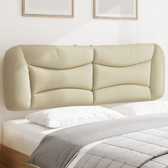 vidaXL - Hoofdbordkussen - "Hvar" - 160 - cm - stof - crèmekleurig