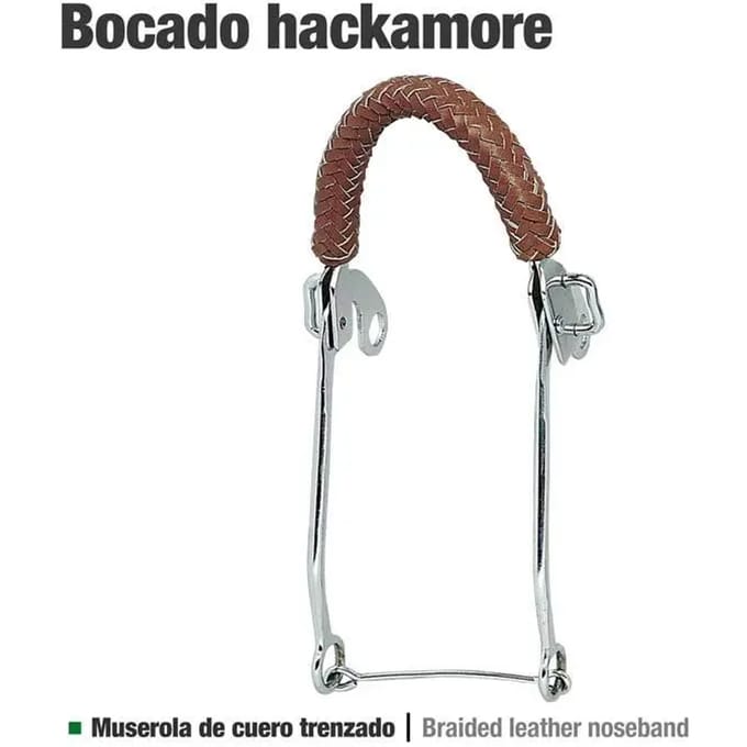 Leren hackamore voor paard Zaldi 25111