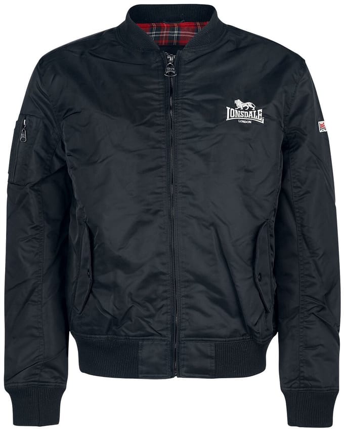 Lonsdale London Tern Hill Bomberjack zwart L Polyester -