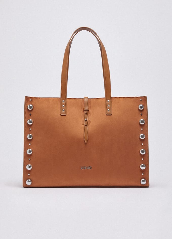 LIU JO schoudertas shopper Doba Tote Sequoia Lichtbruin