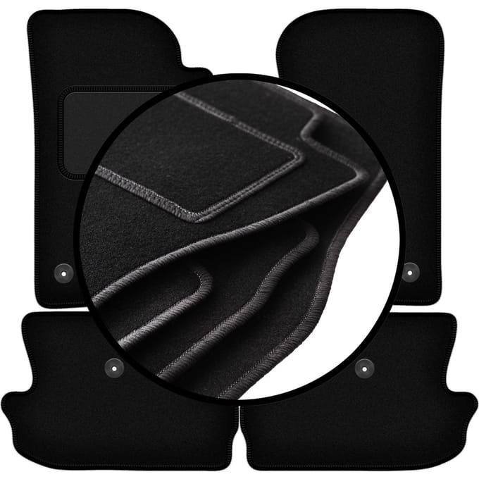 Complete set veloursmatten voor: Jeep Wrangler JL 2-deurs (2017-)