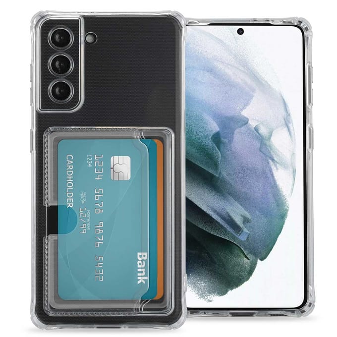 imoshion Softcase Backcover met pasjeshouder voor de Samsung Galaxy S21 - Transparant