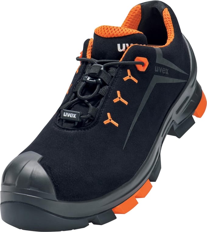Uvex 2 H-alb-schoenen S3 65082 Zwart, Oranje (65082)