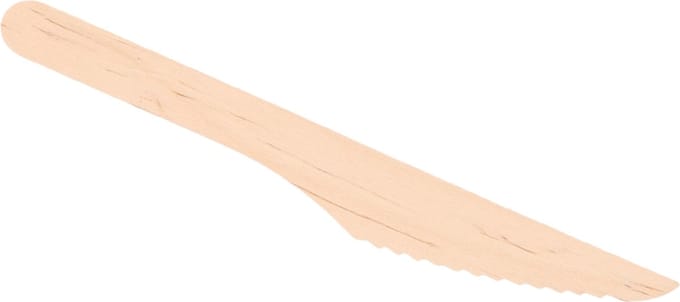 Wegwerp messen - 25x stuks - hout - wegwerpbestek - BBQ/verjaardag/picknick