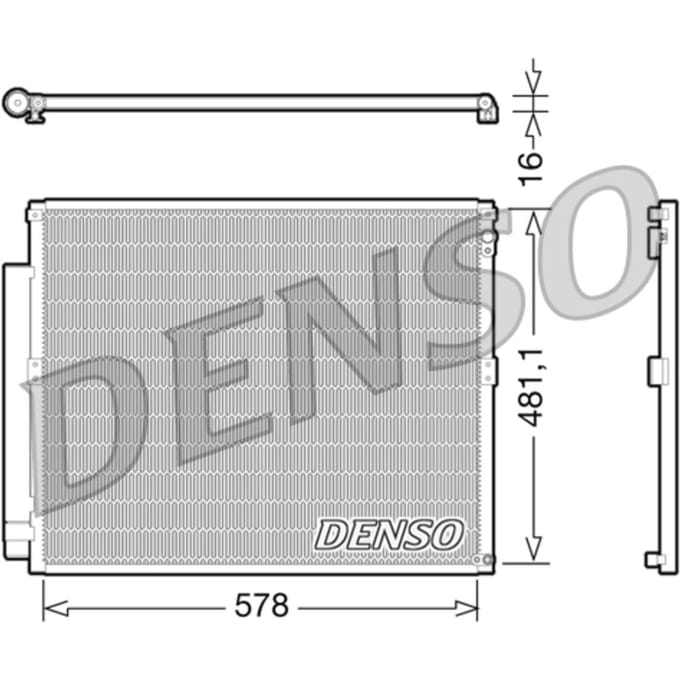 Condensator, airconditioning DENSO DCN50017