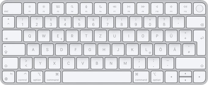 Apple Magic Keyboard with Touch ID QWERTZ White