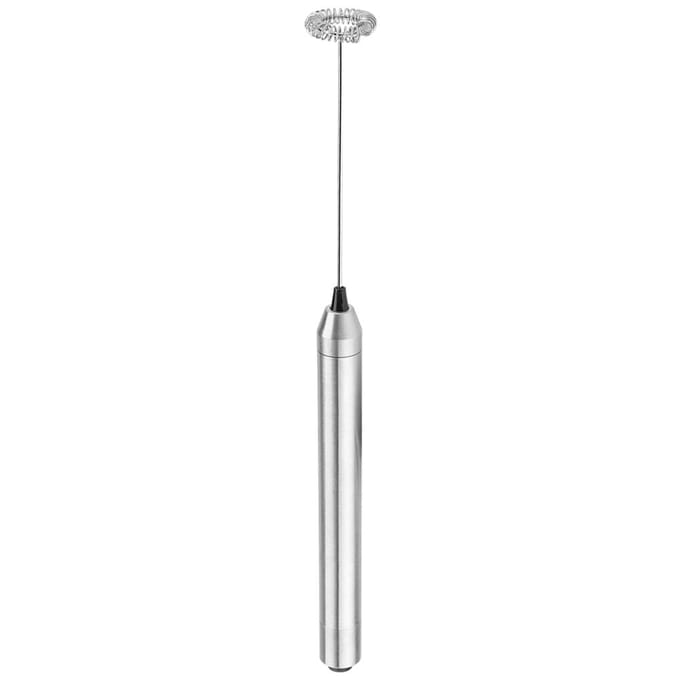 RVS Batterij Aangedreven Handheld Elektrische Melkopschuimer Schuimmaker Koffie Decoratie Tool white