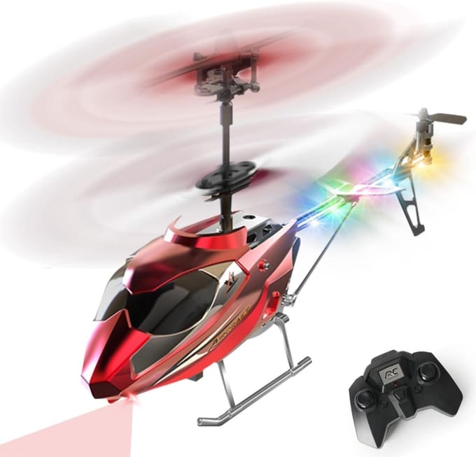 SCH® RC Helicopter - RC - Rood - 14cm x 10cm x 26cm