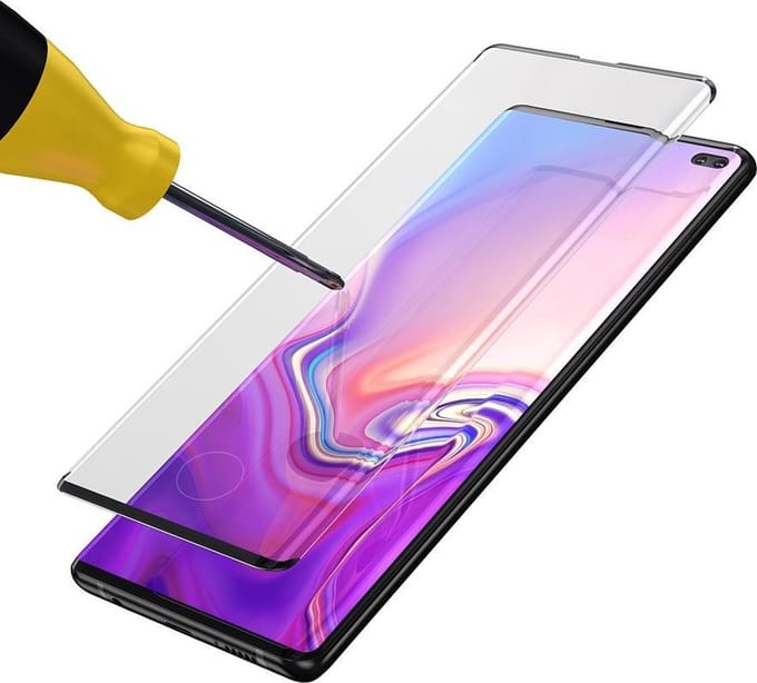 BeHello Samsung Galaxy S10+ Screenprotector Tempered Glass - High Impact Glass Screenprotector