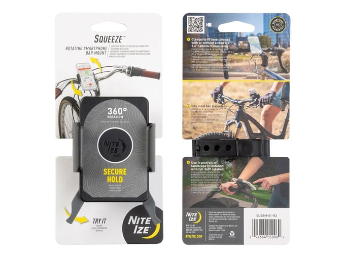Nite Ize Steelie Squeeze Fiets Montageset – Universele 360° Telefoonhouder