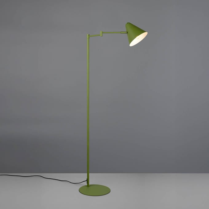 TRIO COSIMA - Vloerlamp - Groen - excl. 1x E14 4 W - Zwenkbaar