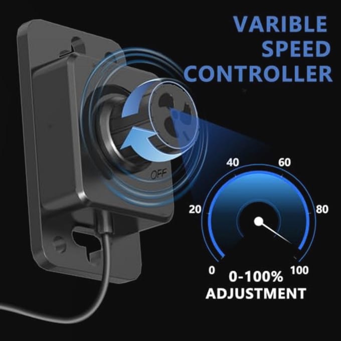 Verstelbare 150 mm Buisventilator met 452 m³/u Afzuigcapaciteit voor Badkamer, Serre en Tuinkas