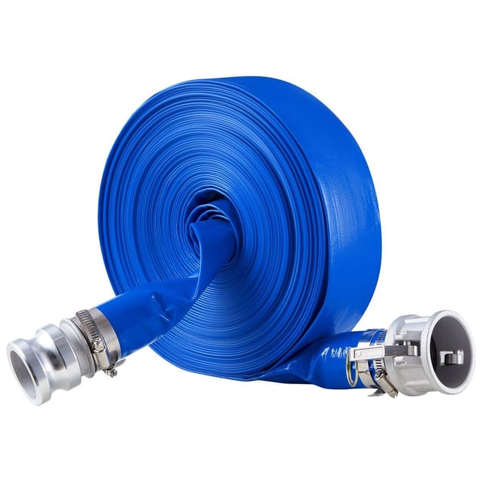 Terugspoelslang 2 inch x 100 voet Blauw Hoge Kwaliteit Slang Complete Fittingen