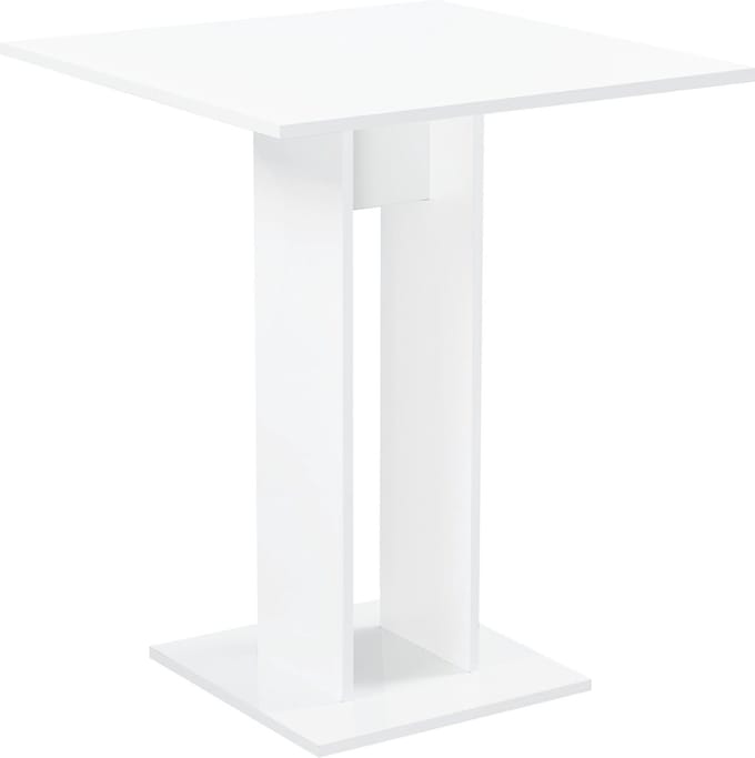 Design eettafel Lindesnes vierkant 65x65x78 cm wit hoogglans