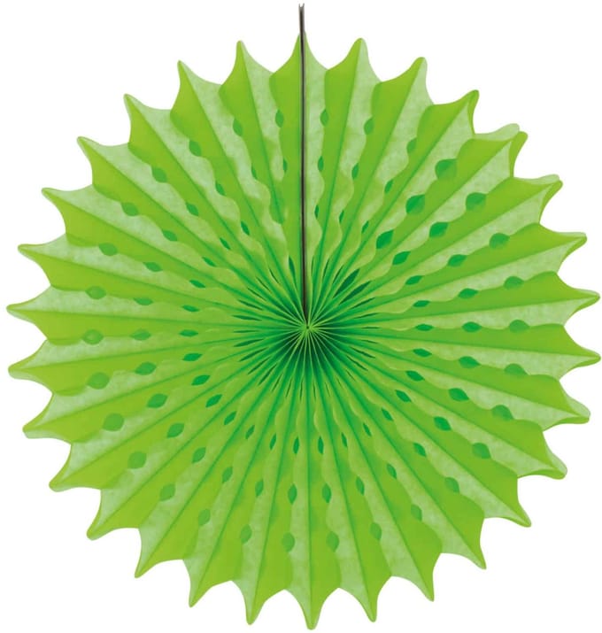 Folat - Papieren waaier NEON Groen (45 cm)